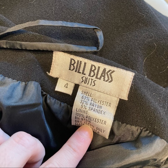 Bill Blass Suits Womens Thick Black Suit Pants size 4 - Picture 2 of 4